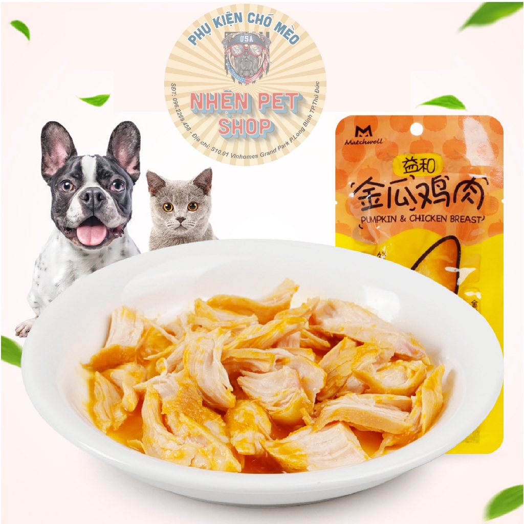 Gà hầm bí ngô cho chó mèo_Thức ăn cho chó mèo