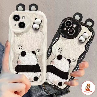  Ốp lưng iphone hình gấu trúc cho 15 14 13 12 11 Pro Xs Max 7Plus 8Plus chống sốc, chống bẩn