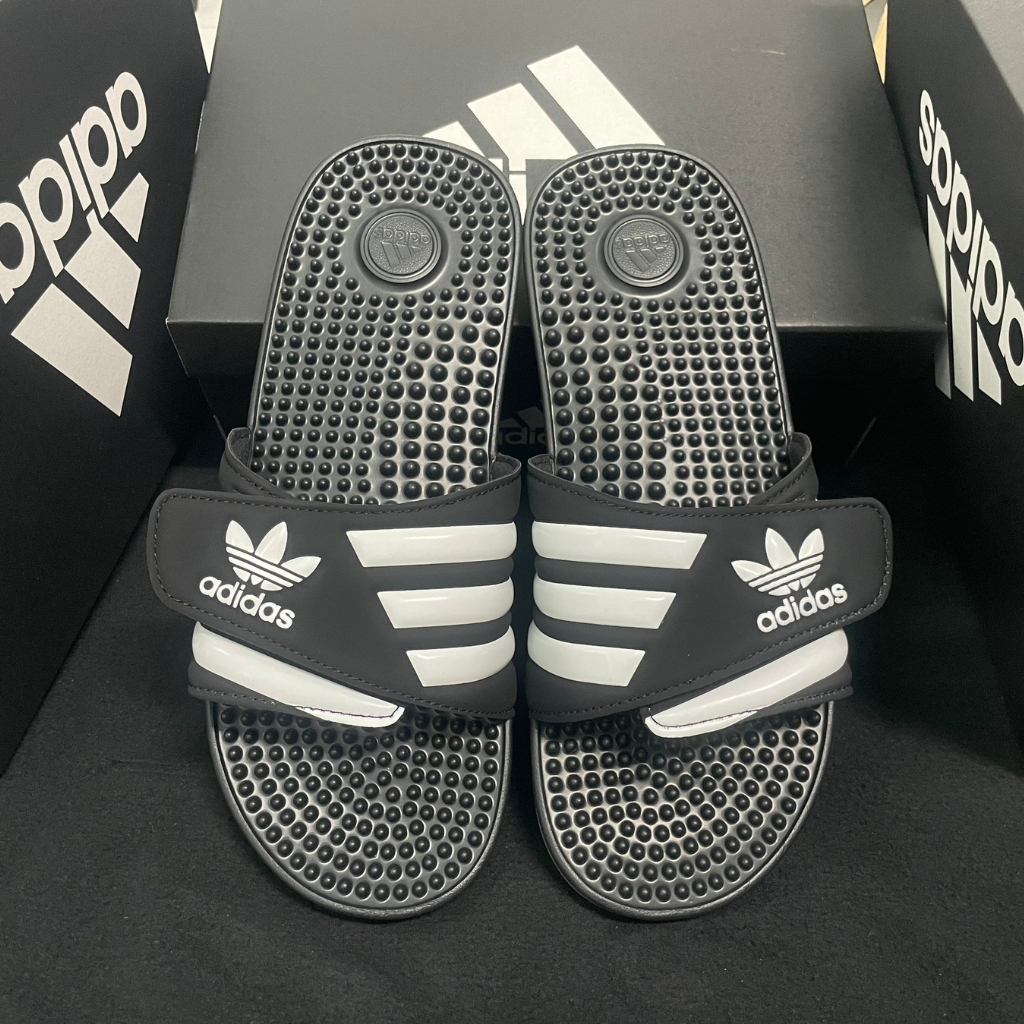 Dép quai ngang massage mát-xa nam nữ Adidas có gai mềm, chống trơn trượt/ Dép Adidas adissage 2023
