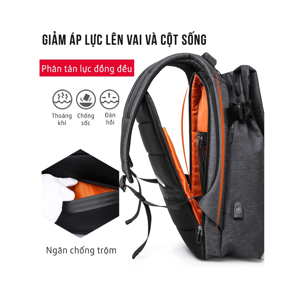 Balo laptop, du lịch, phượt đa năng – 17 inch – TANGCOOL 701