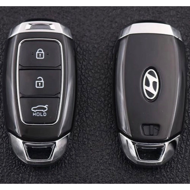 Vỏ chìa khoá Smartkey 3 NÚT Xe Hyundai Accent, Kona, Santafe CHUẨN ZIN nhựa cao cấp