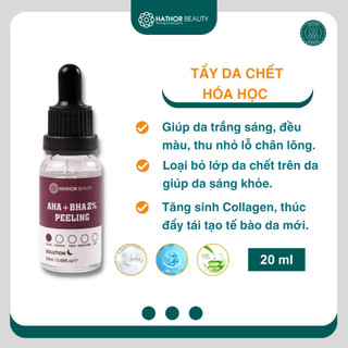 Tẩy tế bào chết da mặt AHA +BHA 2% Peeling Serum Hathor Beauty giúp làm sạch sâu và thu nhỏ lỗ chân lông 10ml