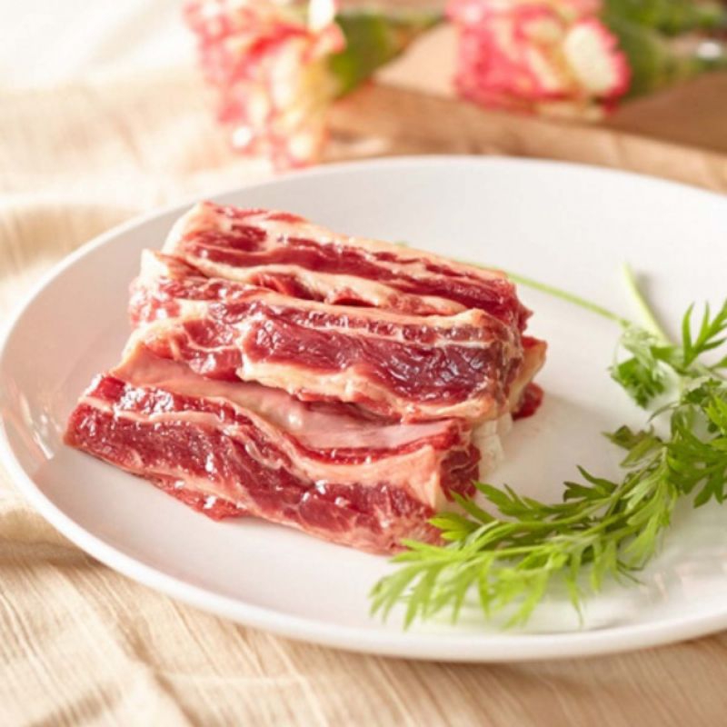 Dẻ sườn bò set 500gr tặng kèm gia vị ướp sốt vang. Hàng đủ cân ,không độn vụn,không nước đá.