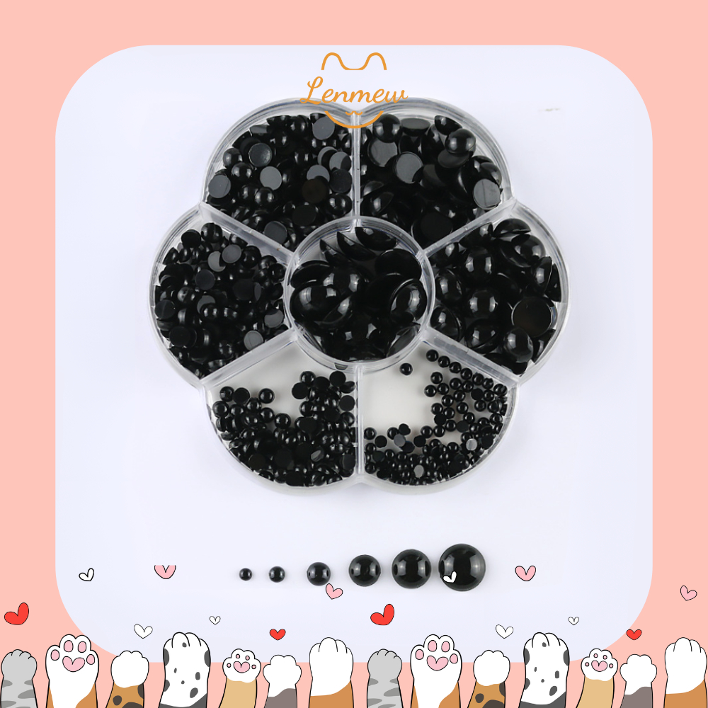Hộp Mắt Thú Bông Dán Nhiều Size