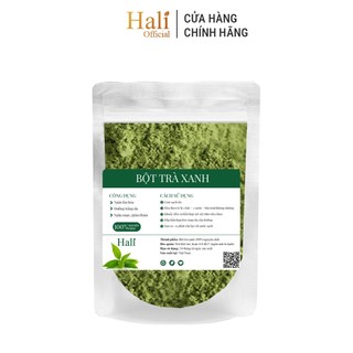 Bột trà xanh 50g đắp mặt nguyên chất, ngừa mụn, trắng da HALI