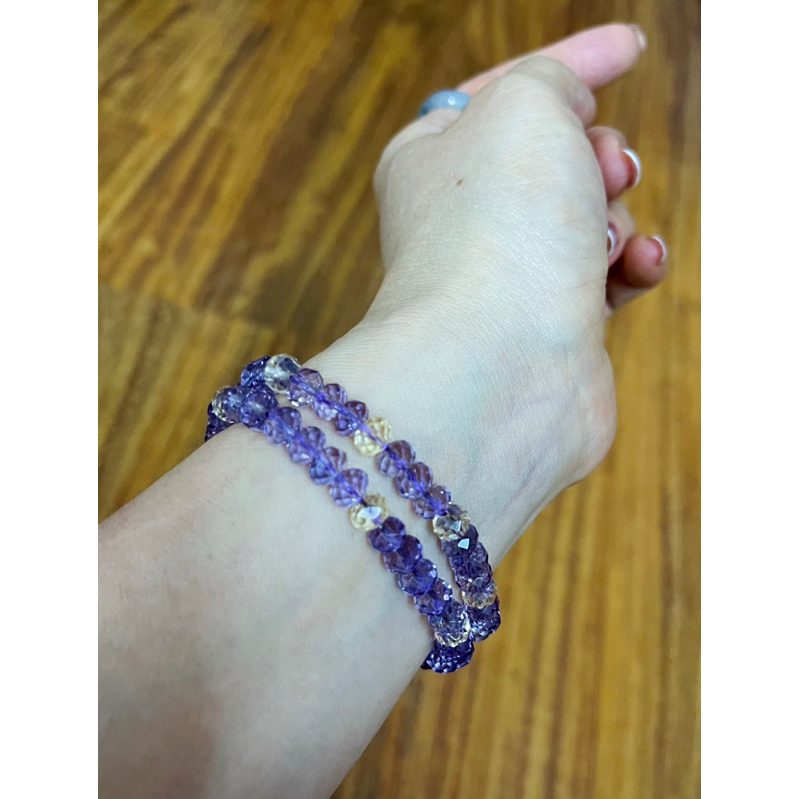 Thạch anh tím, vàng cắt giác trong veo VIP