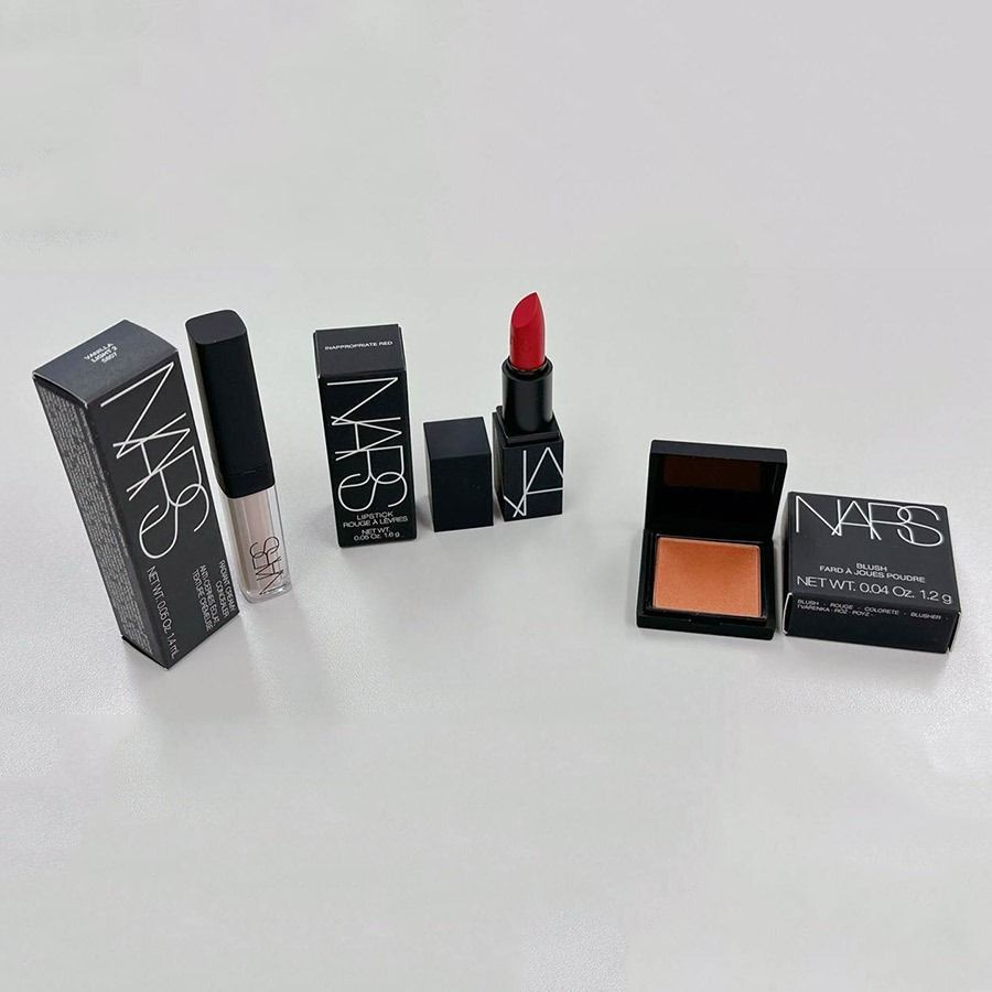 Set 3 món trang điểm Nars minisize (che khuyết điểm, son, tạo khối)