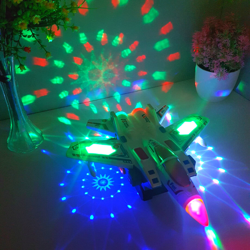 Đồ chơi máy bay chiến đấu biến hình robot chạy pin  có nhạc và đèn led đẹp mắt dành cho bé >1T - MiniKids