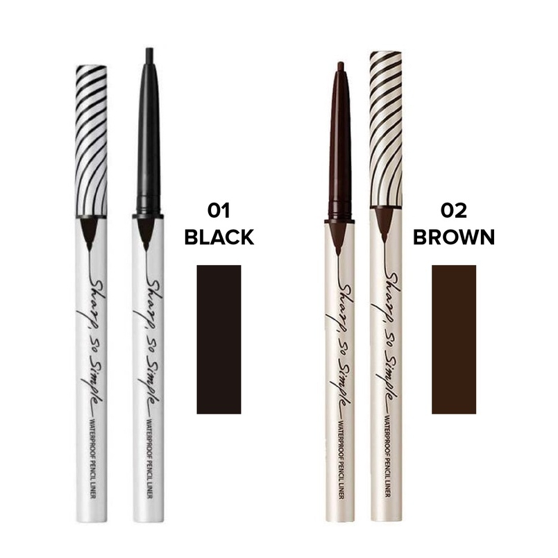 Chì kẻ mắt không trôi Clio Sharp So Simple Waterproof Pencil Liner 0.14g