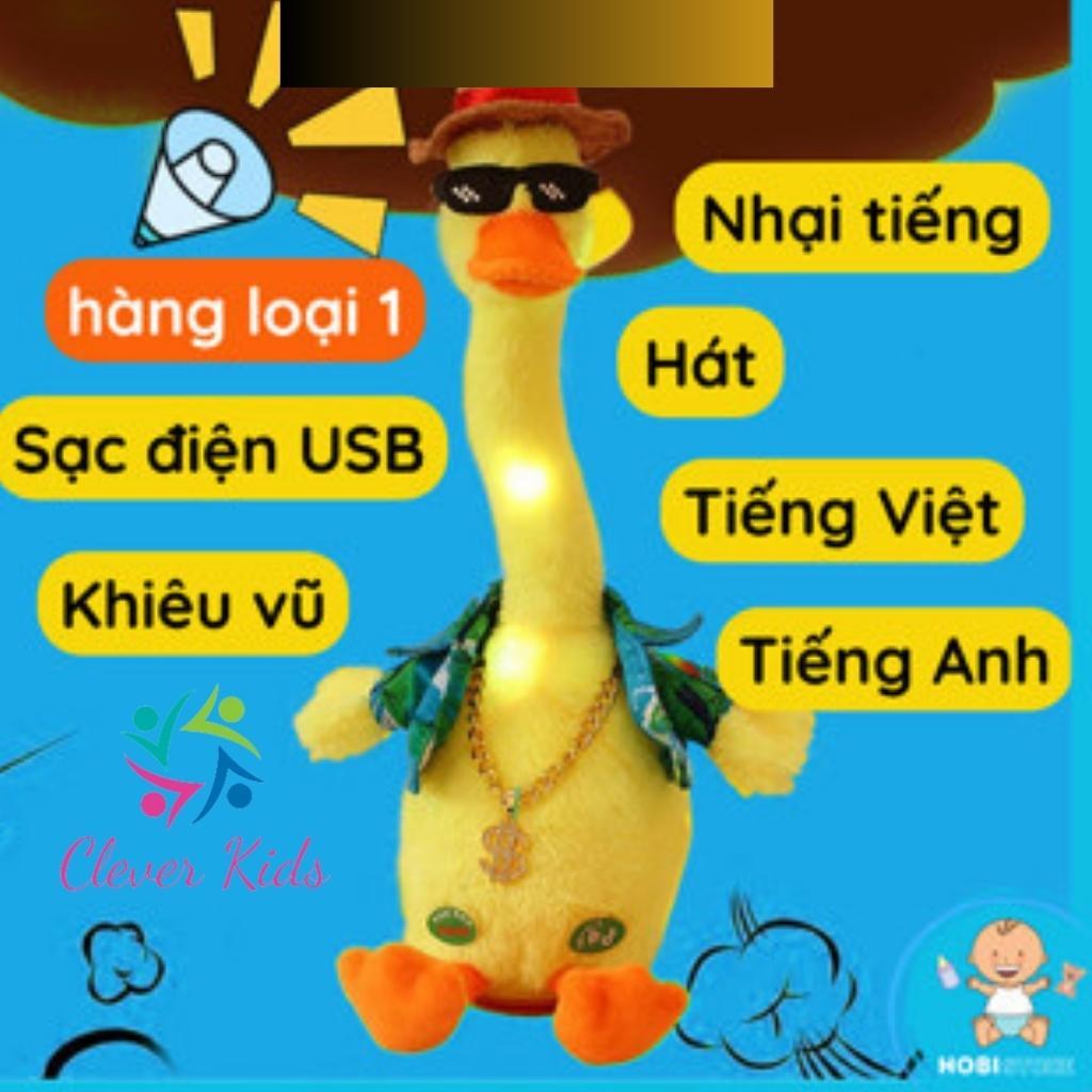 Đồ chơi vịt nhồi bông biết nhảy múa, hát và nhại giọng nói cho bé, kèm combo phụ kiện