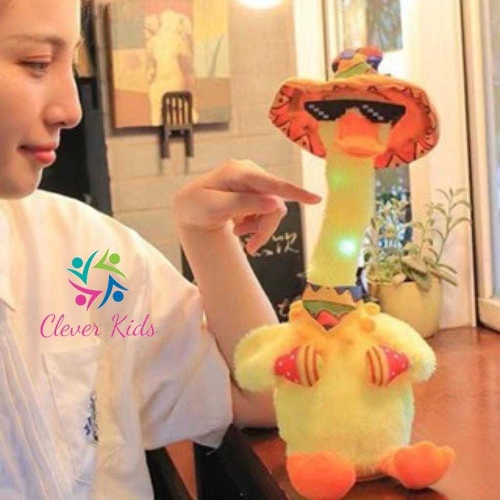 Đồ chơi vịt nhồi bông biết nhảy múa, hát và nhại giọng nói cho bé, kèm combo phụ kiện