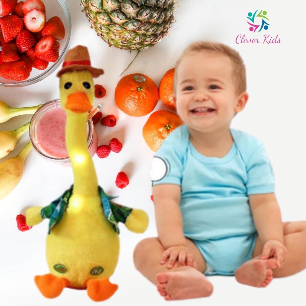 Đồ chơi vịt nhồi bông biết nhảy múa, hát và nhại giọng nói cho bé, kèm combo phụ kiện