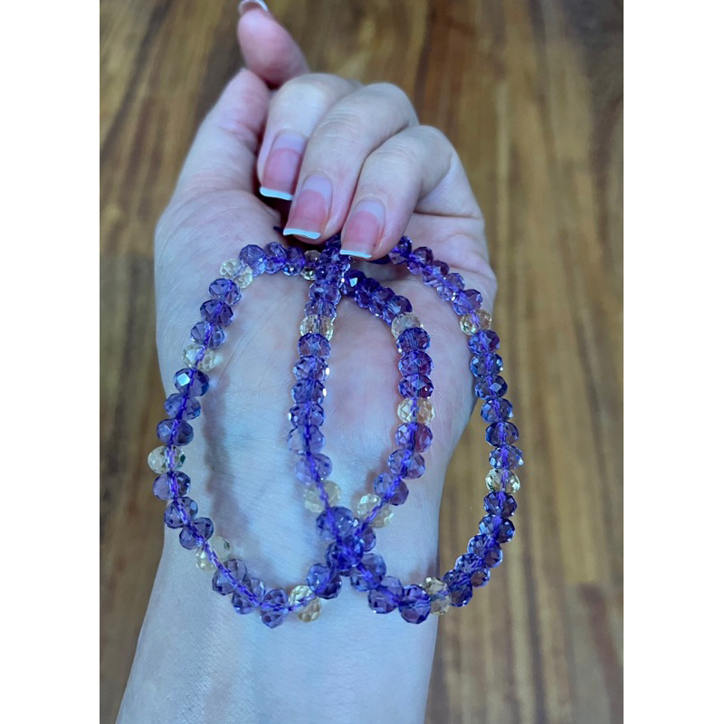 Thạch anh tím, vàng cắt giác trong veo VIP