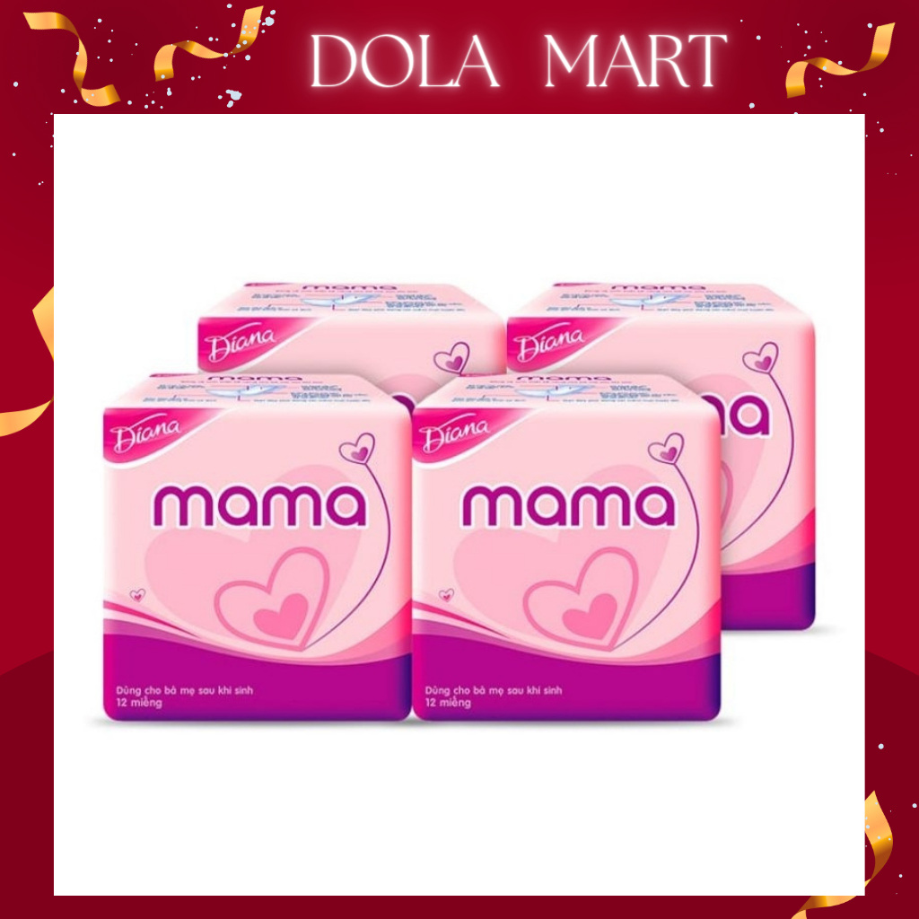 Băng vệ sinh mama diana 12 miếng, bỉm  cho mẹ sau sinh