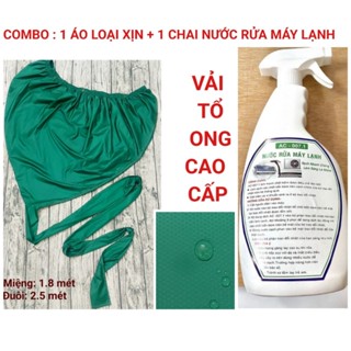 TẶNG KÈM DÂY XỎ - Áo vệ sinh máy lạnh chống thấm, túi vệ sinh máy lạnh tại nhà vải tổ ong cao cấp