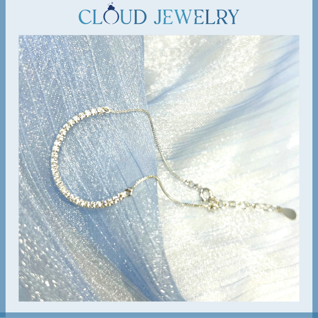 CLOUD JEWELRY | Lắc tay bạc nữ Nạm Đá - Lux Stone LT03