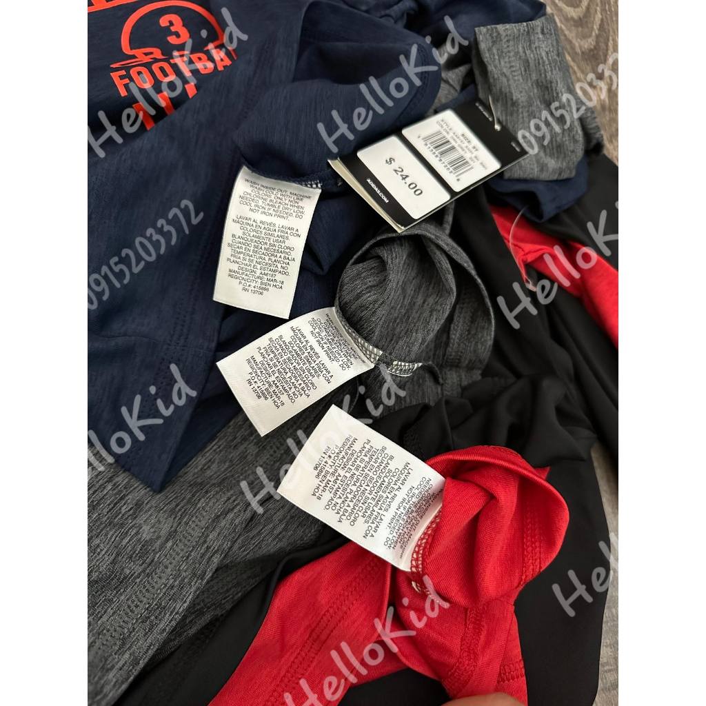 Áo thun dài tay thể thao @ cho bé