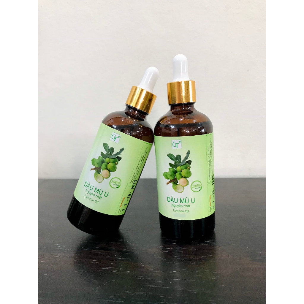Dầu mù u làm lành vết thương do bỏng, làm đẹp GT chai 100ml 💞FREESHIP💞 100% Nguyên Chất