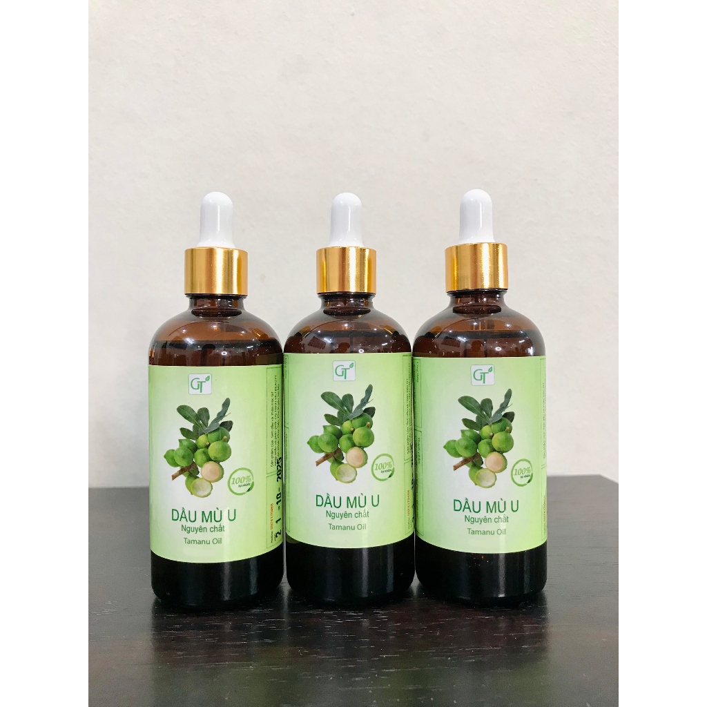 Dầu mù u làm lành vết thương do bỏng, làm đẹp GT chai 100ml 💞FREESHIP💞 100% Nguyên Chất
