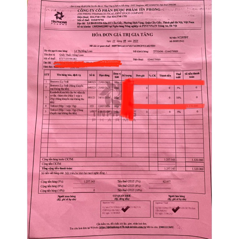 Kem bôi da ngứa, dị ứng Tinfozol