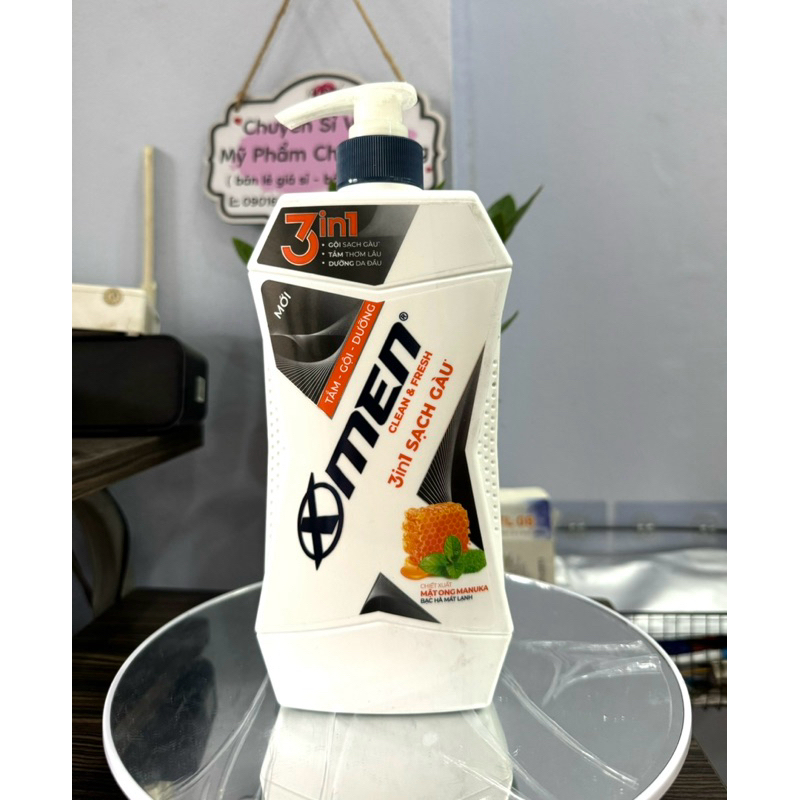 Tắm Gội Dưỡng X-Men Clean & Fresh 2in1 và 3in1 chai 610/ 630g Xmen