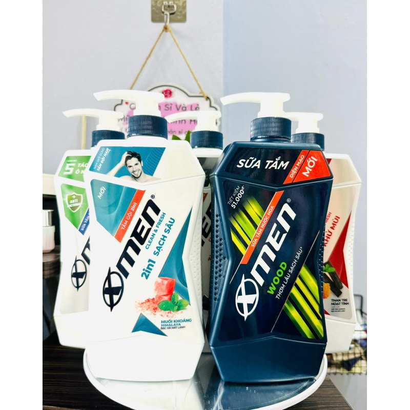 Tắm Gội Dưỡng X-Men Clean & Fresh 2in1 và 3in1 chai 610/ 630g Xmen