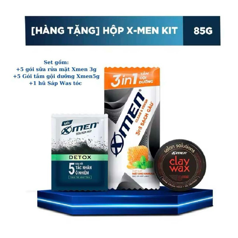 Tắm Gội Dưỡng X-Men Clean & Fresh 2in1 và 3in1 chai 610/ 630g Xmen