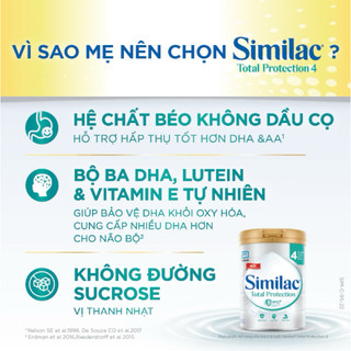 Sữa bột Similac Total Protection 0+,1+ ,2+ (850g)