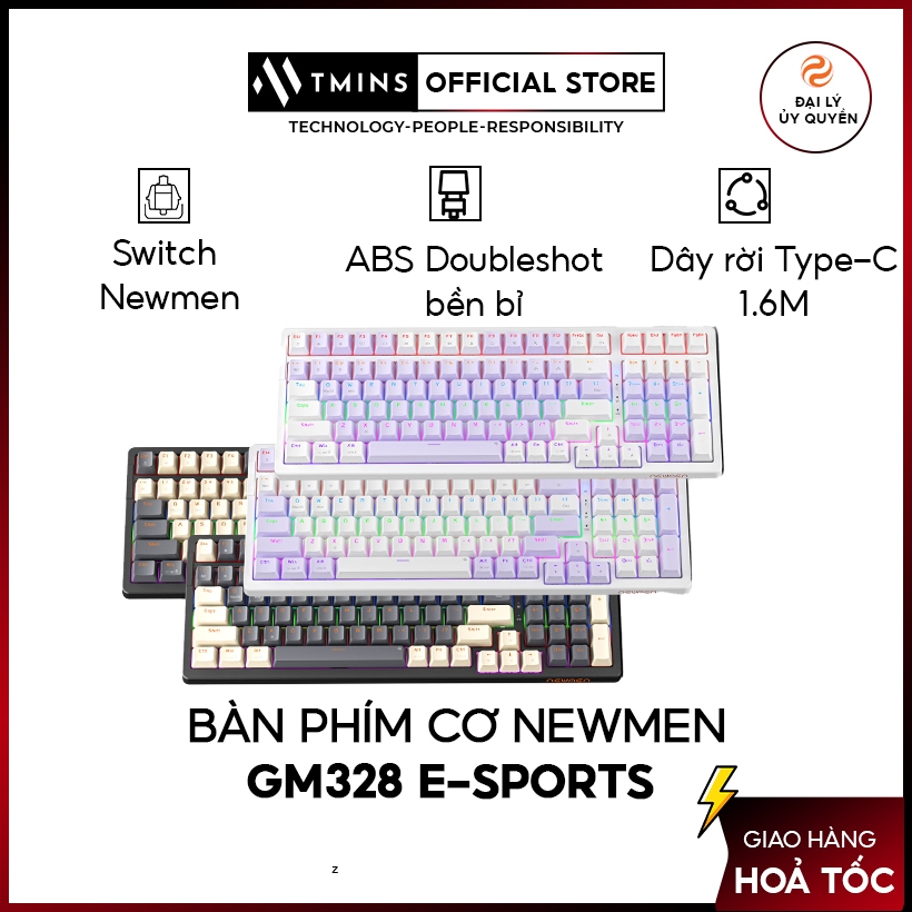 Bàn phím cơ Newmen GM328 E-Sports  - Hàng chính hãng