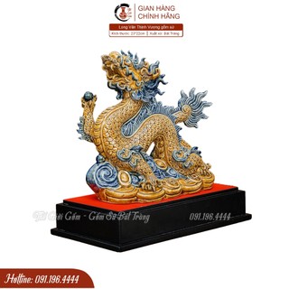 Linh vật giáp thìn 2024 - tượng rồng gốm bát tràng đắp nổi cao cấp