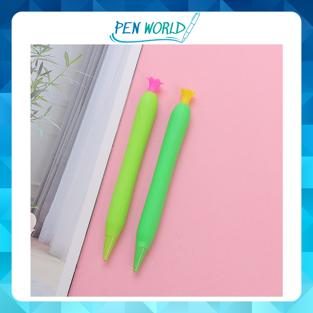 Bút chì bấm ngòi 0.5/0.7mm kiểu dáng hình rau củ cà rốt, xương rồng dễ thương