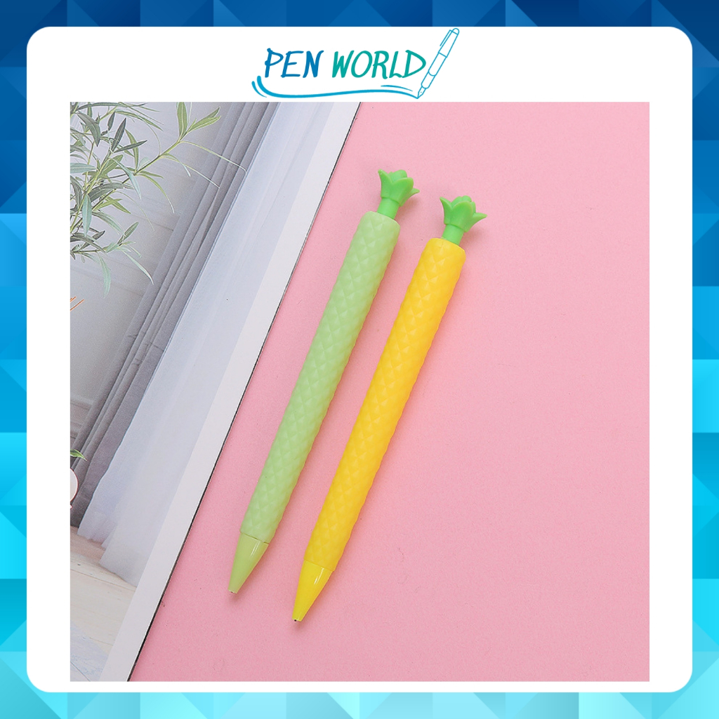 Bút chì bấm ngòi 0.5/0.7mm kiểu dáng hình rau củ cà rốt, xương rồng dễ thương