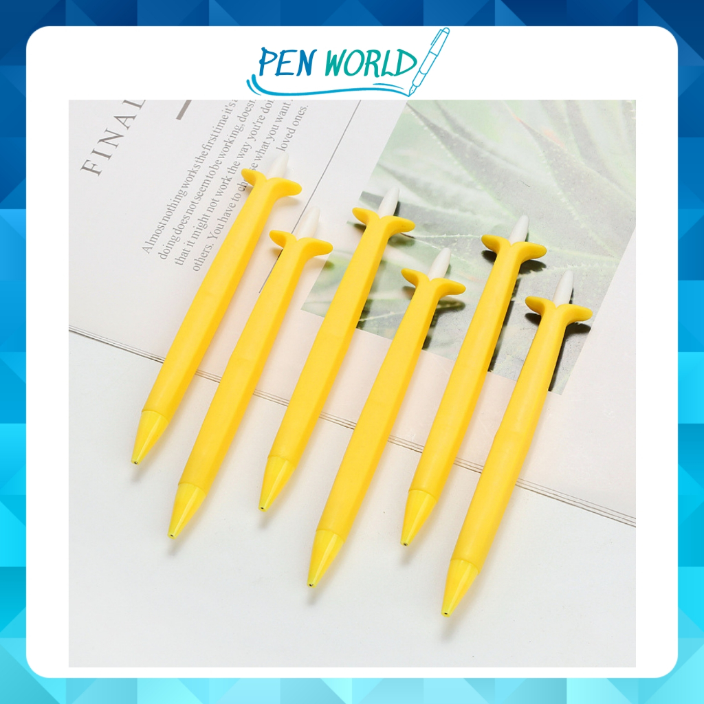 Bút chì bấm ngòi 0.5/0.7mm kiểu dáng hình rau củ cà rốt, xương rồng dễ thương