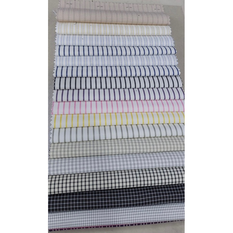 Vải Cotton Sơ Mi Sọc Vải Thời Trang Công Sở Vải May Áo Sơ Mi Vải Sọc Vải Caro Vải Cotton