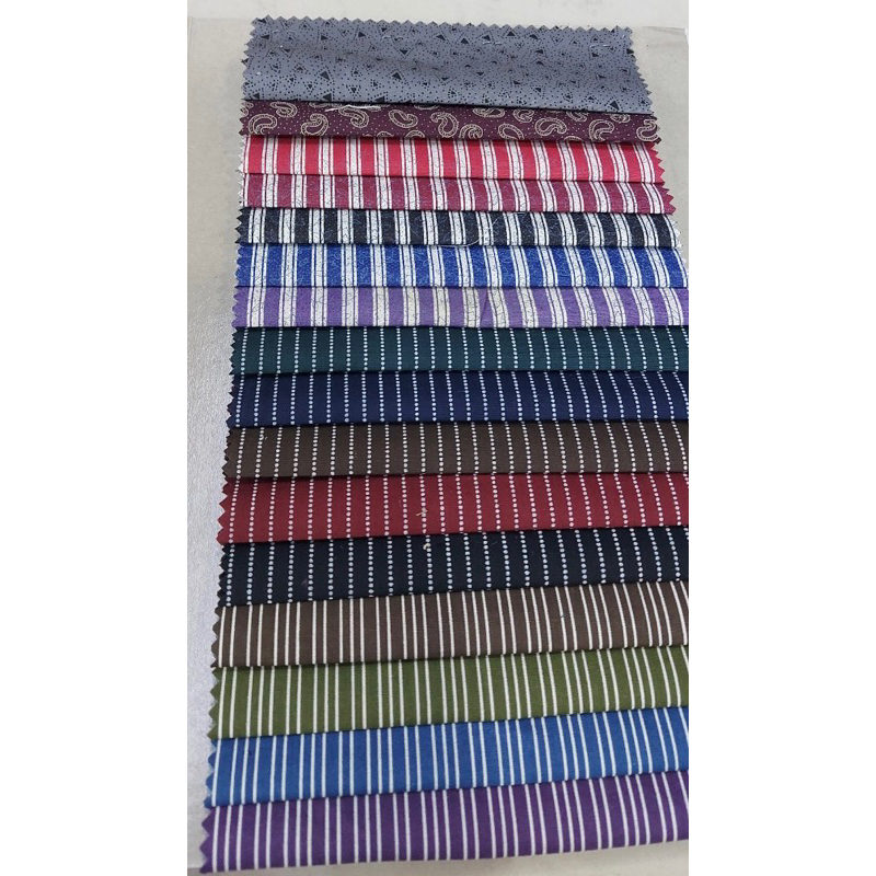 Vải Cotton Sơ Mi Sọc Vải Thời Trang Công Sở Vải May Áo Sơ Mi Vải Sọc Vải Caro Vải Cotton