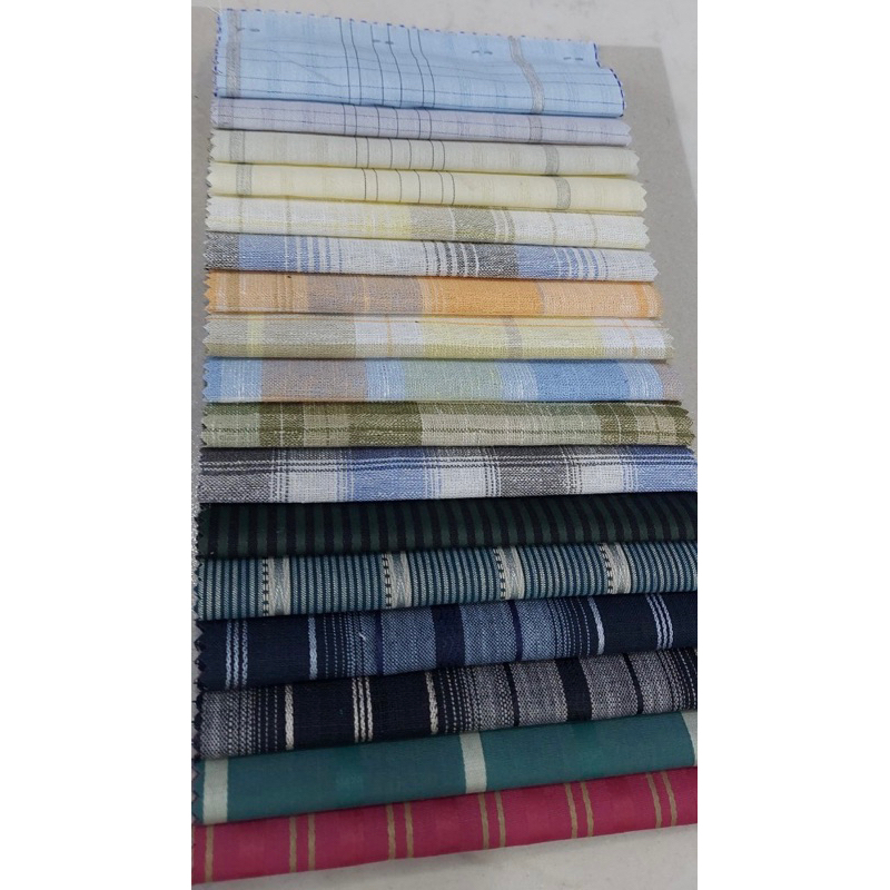 Vải Cotton Sơ Mi Sọc Vải Thời Trang Công Sở Vải May Áo Sơ Mi Vải Sọc Vải Caro Vải Cotton