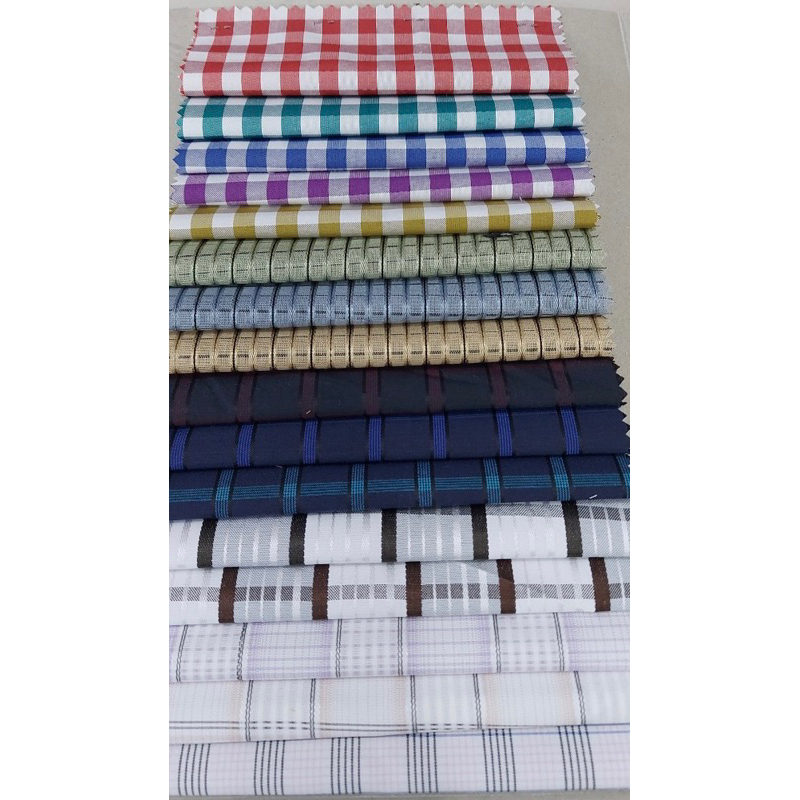 Vải Cotton Sơ Mi Sọc Vải Thời Trang Công Sở Vải May Áo Sơ Mi Vải Sọc Vải Caro Vải Cotton