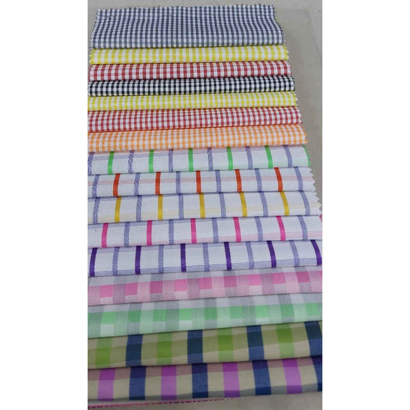 Vải Cotton Sơ Mi Sọc Vải Thời Trang Công Sở Vải May Áo Sơ Mi Vải Sọc Vải Caro Vải Cotton