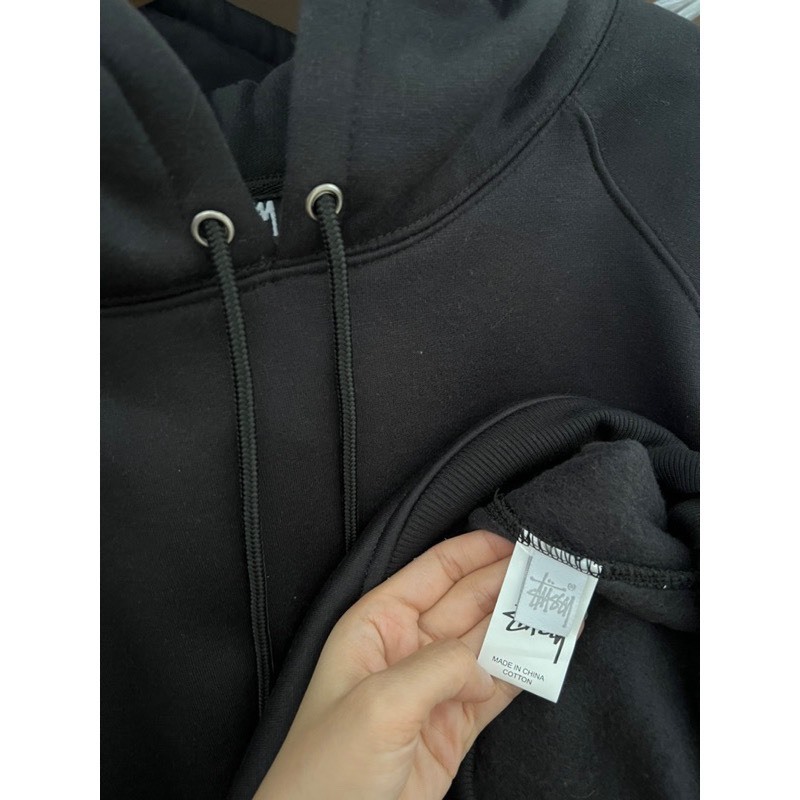 Áo Hoodie STUSSY Mũ Thêu Nỉ Coton Form Rộng Unisex Nam Nữ Mẫu Hot 2023