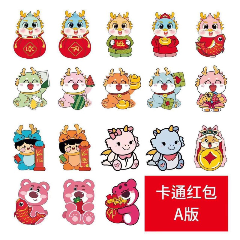 Lì xì chibi mẫu mới nhất 2024