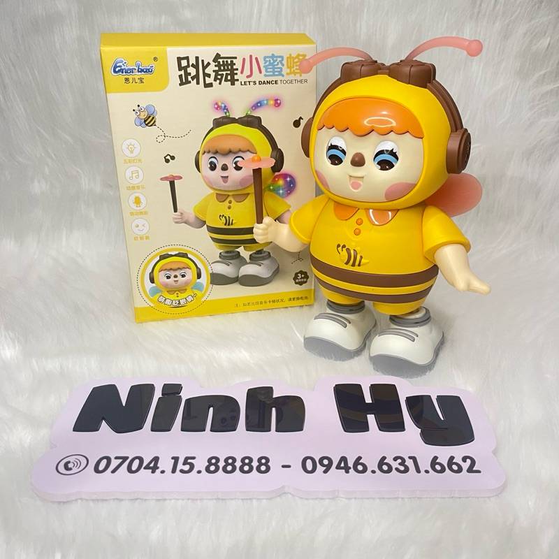 Đồ chơi Ong chạy pin phát đèn, hát nhạc và nhảy