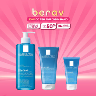 Sữa Rửa Mặt La Roche Posay Dạng Gel Giảm Mụn, Kiềm Dầu Effaclar Foaming Gel (50ml/200ml/400ml)