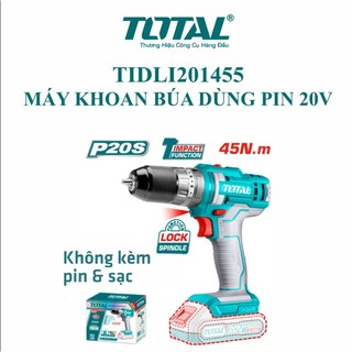 Máy khoan búa dùng pin 20v total tidli201455 hành chính hãng