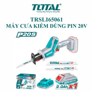Máy cưa kiếm dùng pin lithium-ion 20v total trsli65061 hàng chính hãng