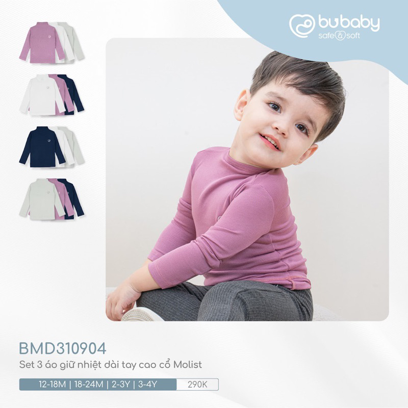 Áo cộc tay Bu molist cho bé trai bé gái