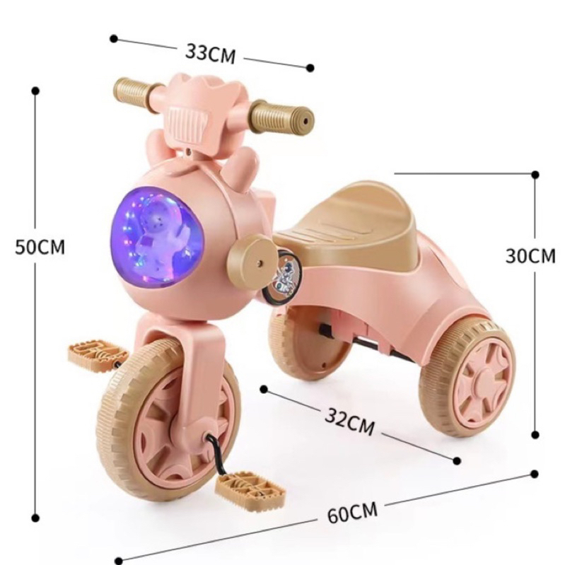 Xe đạp 3 bánh phi hành gia cho bé 2-5 tuổi Đ