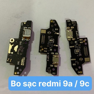 Cụm đuôi sạc, bo sạc, chân sạc xiaomi redmi 9a / 9c / 10a zin bóc máy