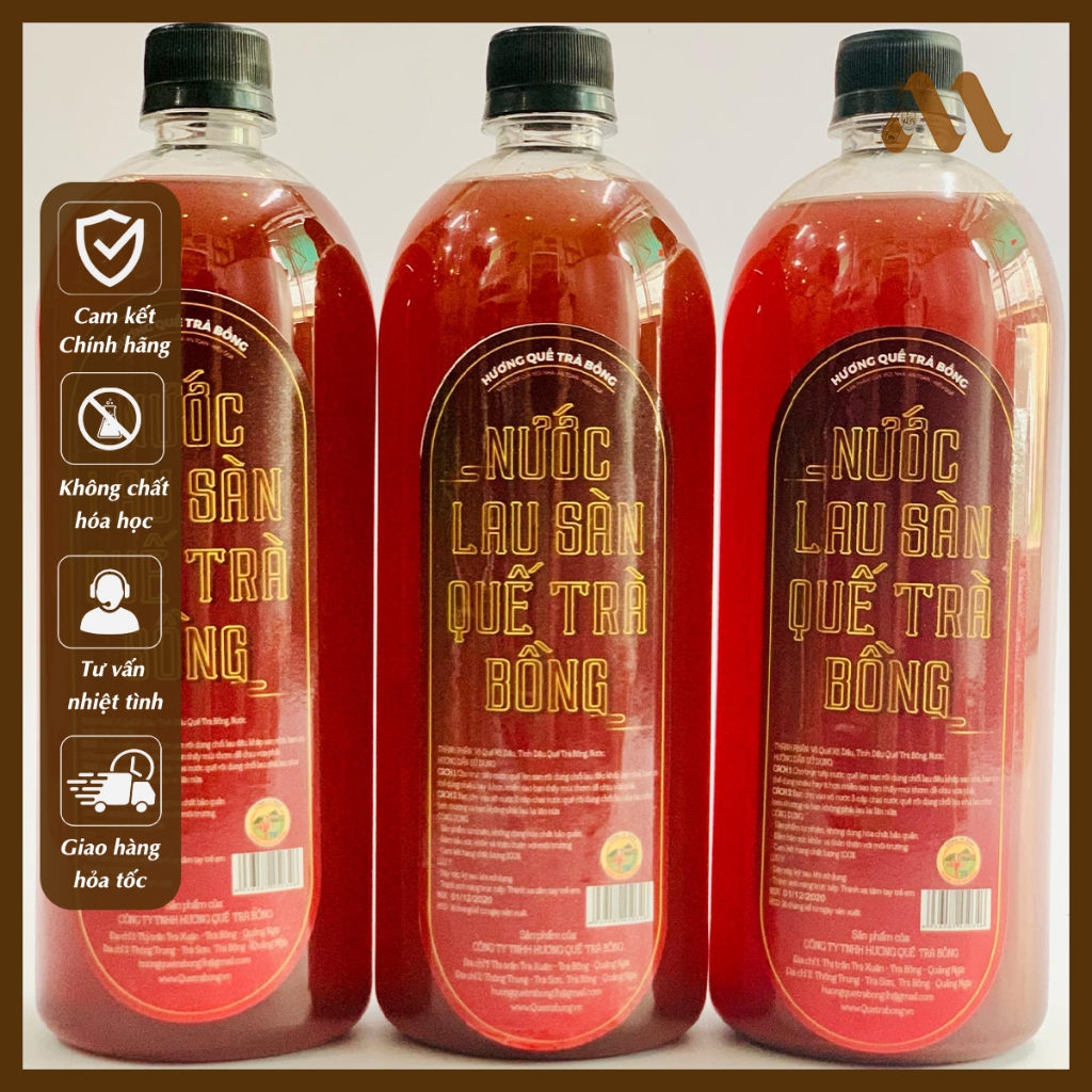 Nước Lau Sàn Quế Dạng Lỏng Nguyên Chất - Chai 1000ml