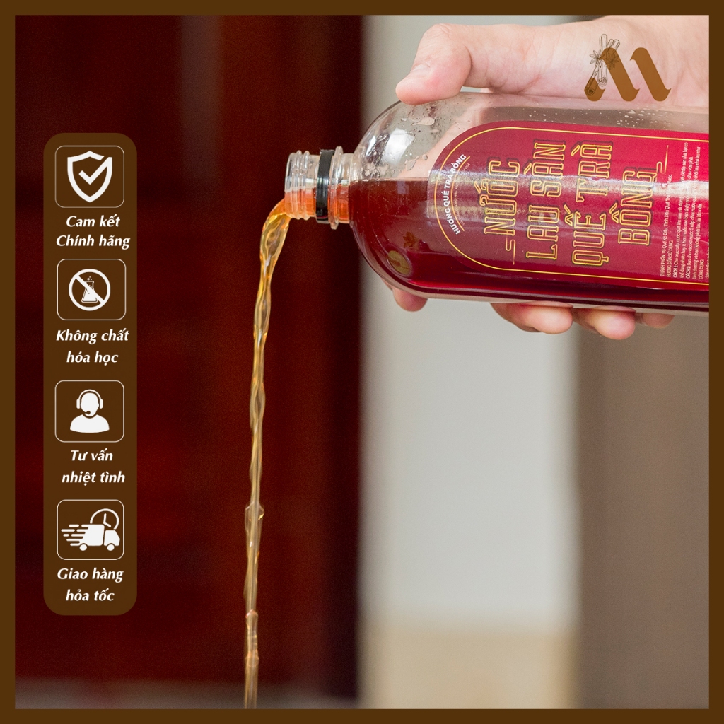 Nước Lau Sàn Quế Dạng Lỏng Nguyên Chất - Chai 1000ml