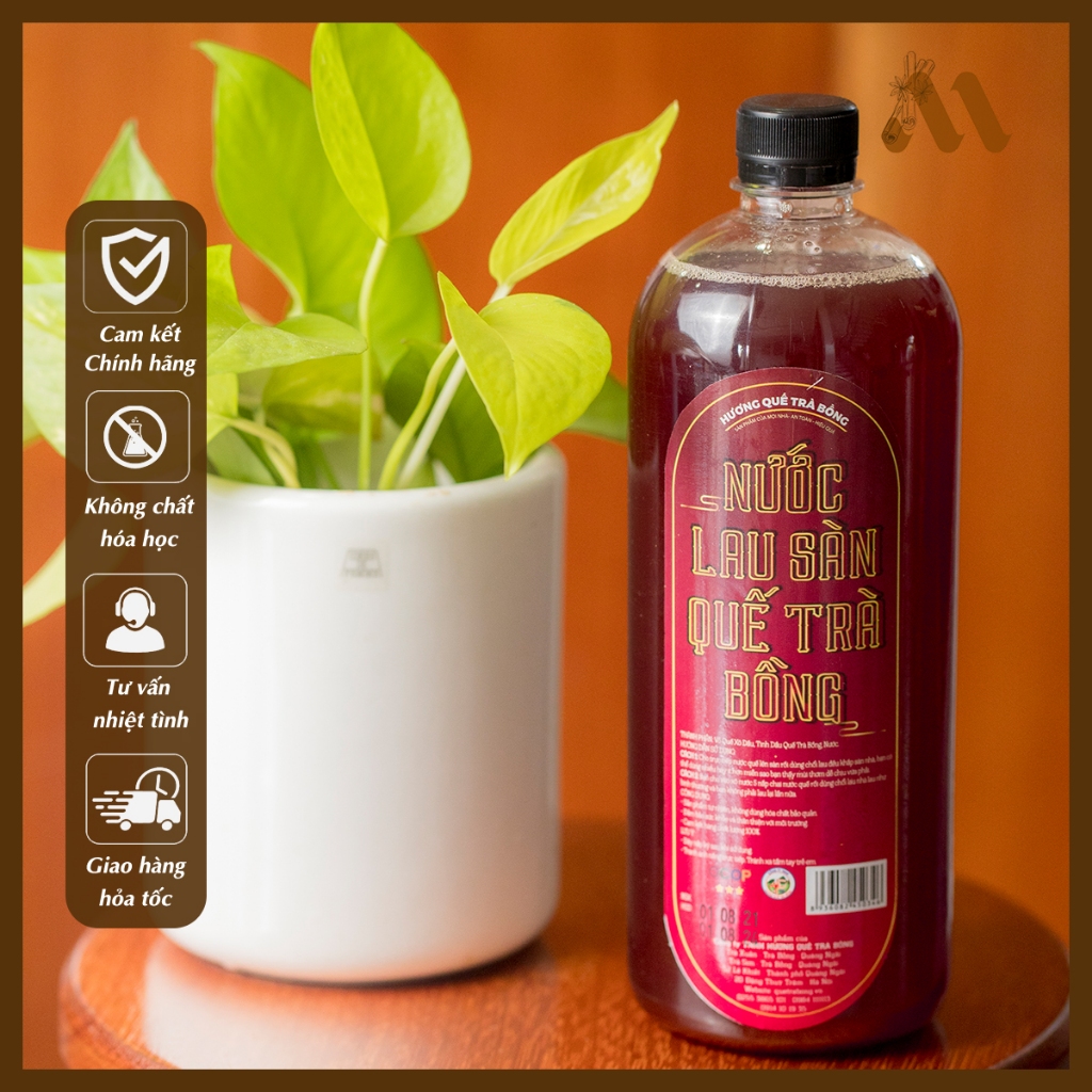 Nước Lau Sàn Quế Dạng Lỏng Nguyên Chất - Chai 1000ml